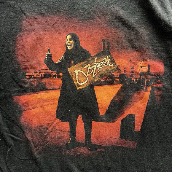 Vintage Ozzy Osbourne Shirt Men's XL Black Ozzfest 98 Concert Rock Heavy Metal - Picture 2 of 10